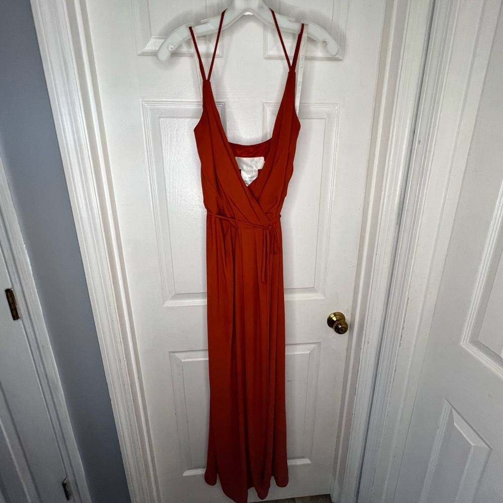 David’s Bridal Georgette Wrap Dress Size 2 - Picture 5 of 12